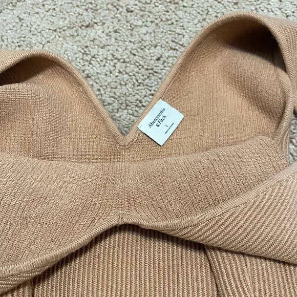 Abercrombie & Fitch Tan Knit Tank Top - Picture 2 of 4